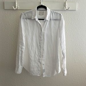 J.Crew slim fit 100% linen shirt, size 4